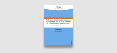Synthèse des recommandations HAS sur le sevrage tabagique présentant le dépistage systématique, l’évaluation de la dépendance, les traitements recommandés et la prévention des rechutes.