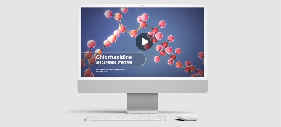 ELUDRIL Vidéo Chlorhexidine mockup vidéo